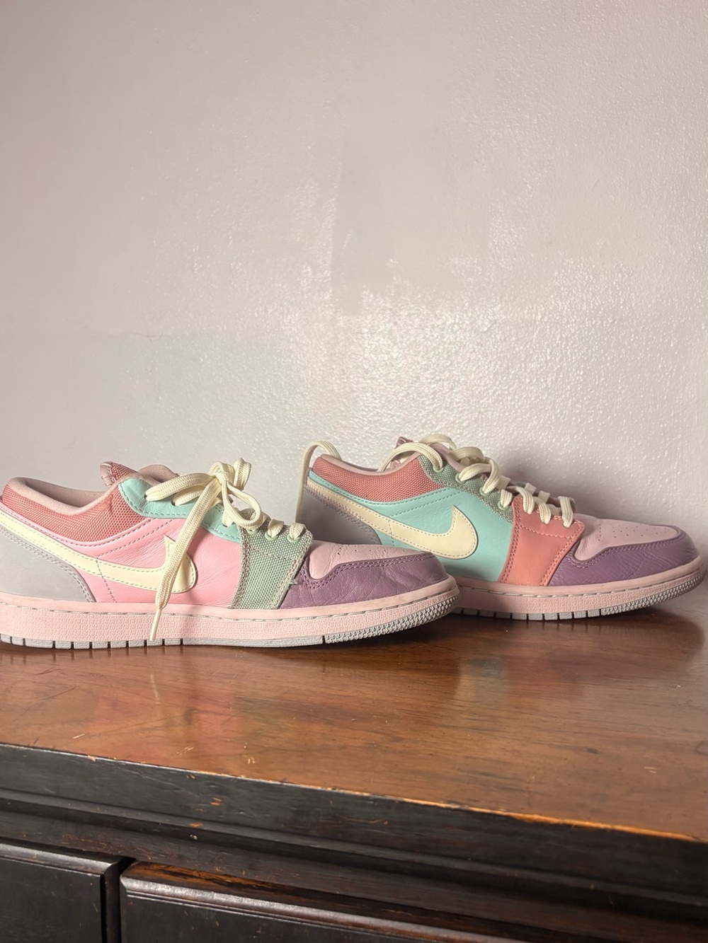Jordan Women's Pastel Low-Top Sneakers - Pink, Mint, Lavender, Cream